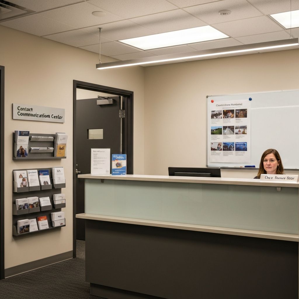 Professioneller Kontaktbereich in Kajera-Forschungszentrum mit freundlicher Atmosphäre